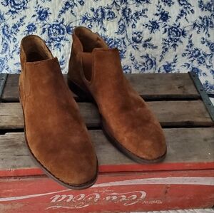 Trask suede brown booties